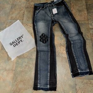 Gallery Dept Distressed Denim with Black Accents